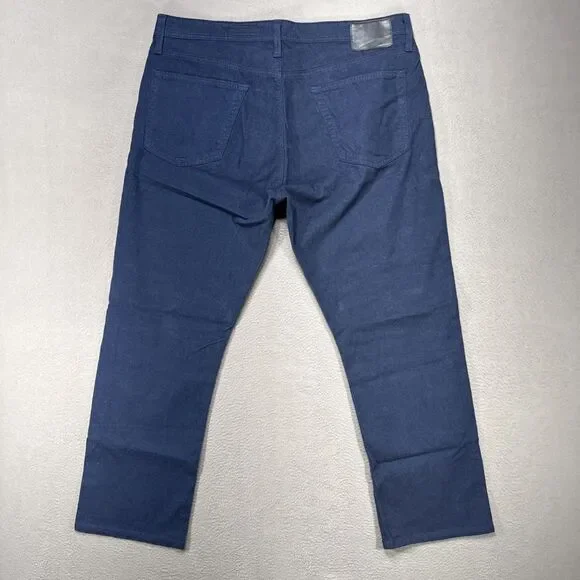 AG Adriano Goldschmeid Everett Pants Mens 38x34 (38x29) Blue Slim Straight Italy - Picture 7 of 11